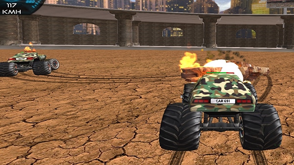 Demolition Monster Truck Army Game - Play Online at Round Games