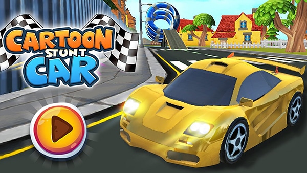 Cartoon Stunt Car Game - Play Cartoon Stunt Car on Round Games