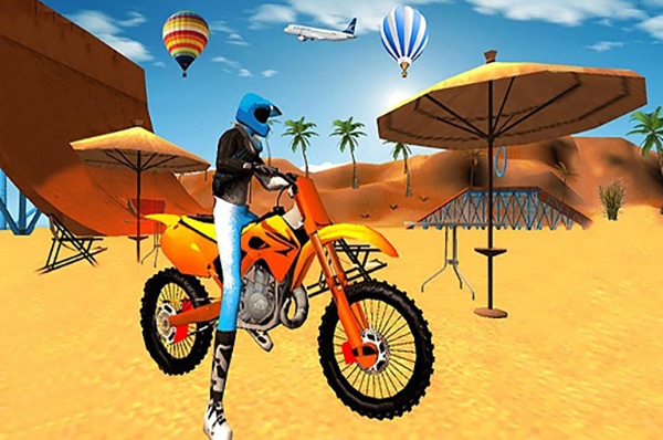 Motocross Beach: Bike Stunt Game - Play At RoundGames