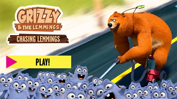 Grizzy and the Lemmings: Chasing Lemmings Game Online