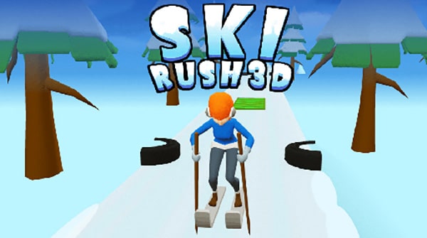 Ski Rush 3D Game - Play Online at RoundGames